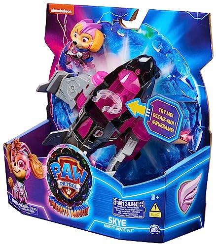 Paw Patrol: The Mighty Movie Aeroplane Toy with Skye Mighty Pups Action Figure