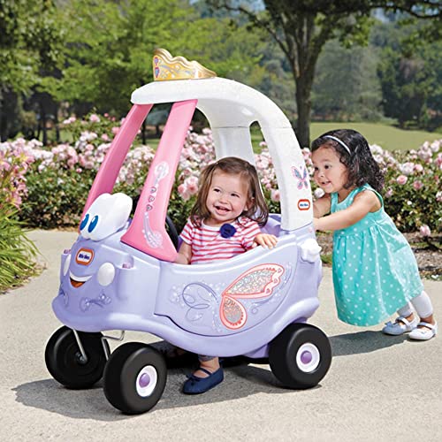 Little Tikes Fairy Cozy Coupe Car-Ride-On with Real Working Horn