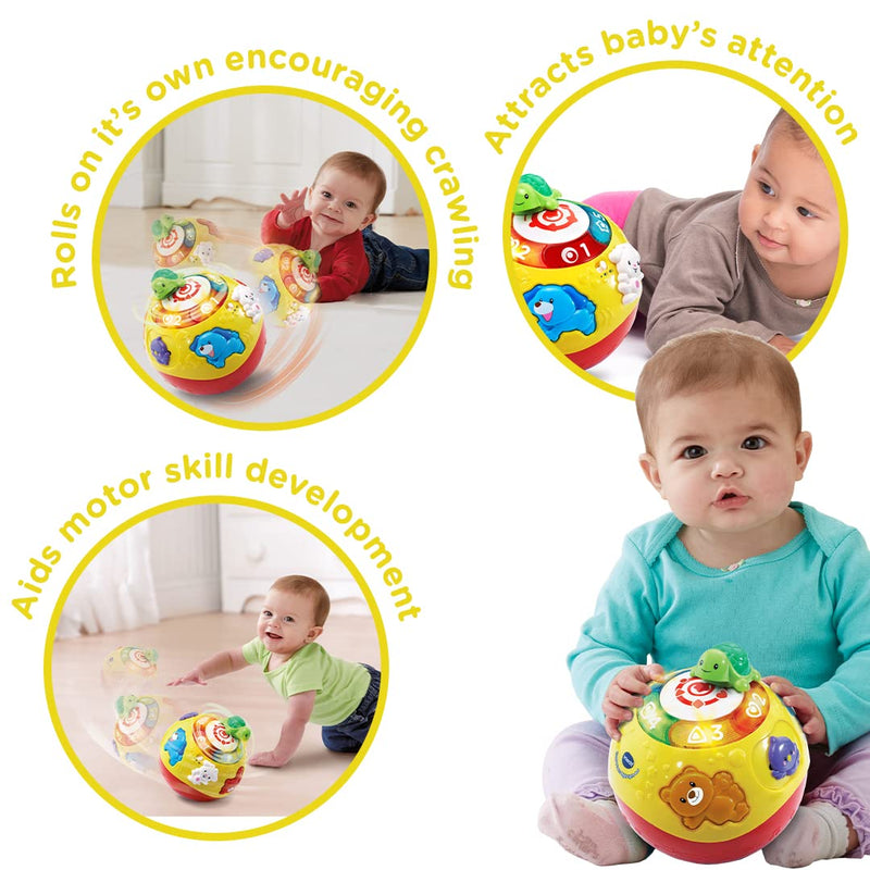 VTech Crawl & Learn Bright Lights Ball Interactive Baby Toy with Lights