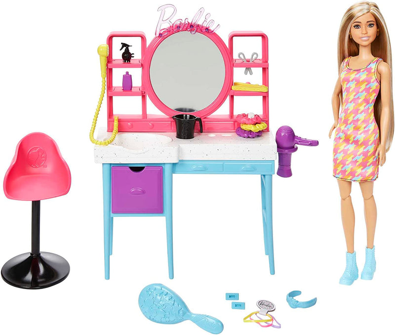 Barbie Doll and Hair Salon Playset