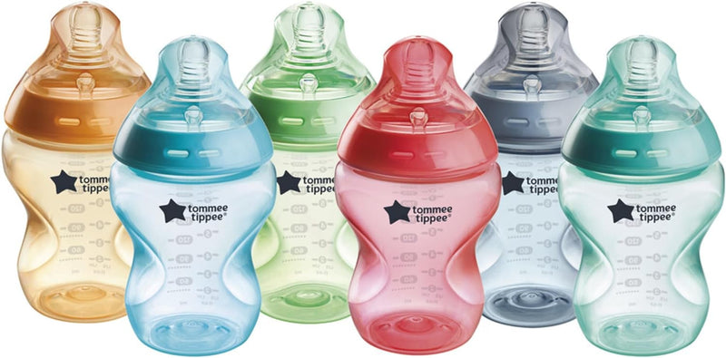 Tommee Tippee Closer to Nature Anti-Colic Baby Bottle 260Ml Pack of 6