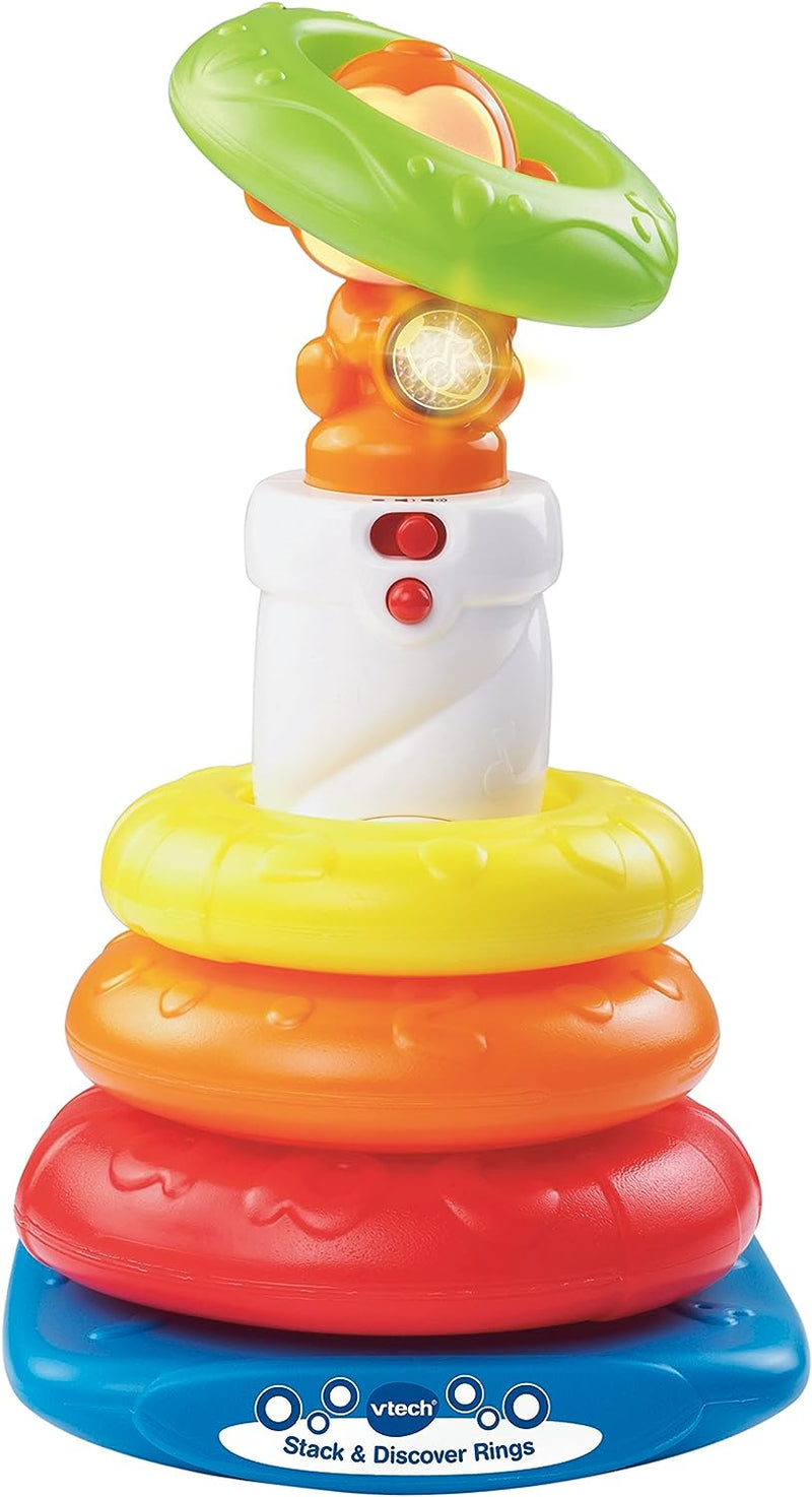 Vtech Stack and Discover Rings Colourful Textured Rings for Sensory Play