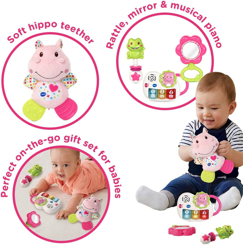 Vtech My First Gift Set New Baby Gifts Including Hippo Animal Plush, Baby Teether