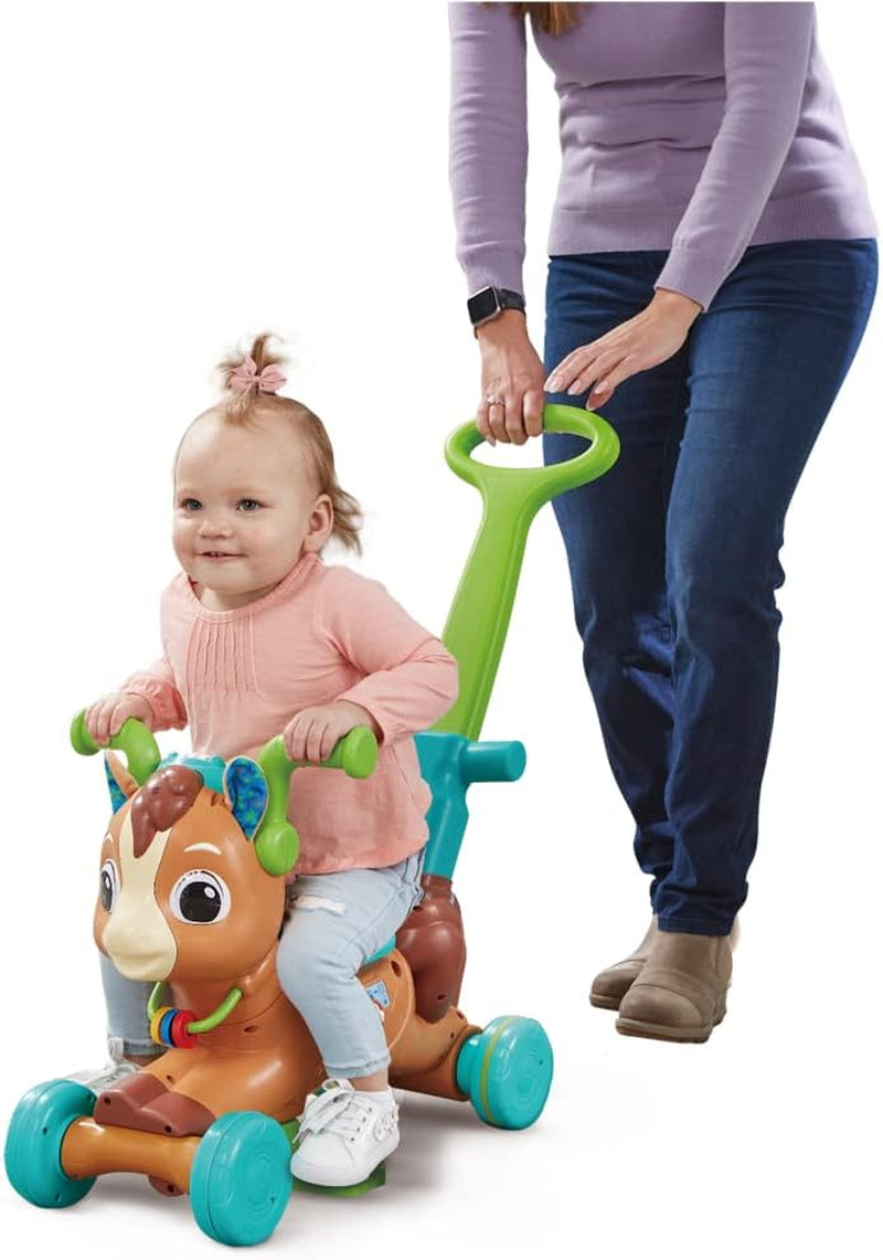 Vtech 3-In-1 Bounce & Go Pony Interactive & Educational Ride on Toy 