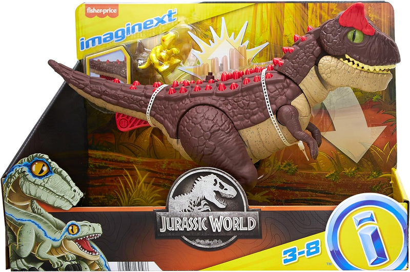 Imaginext Jurassic World Dinosaur Toy Spike Strike Carnotaurus