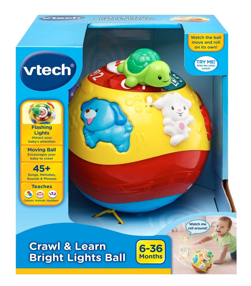 VTech Crawl & Learn Bright Lights Ball Interactive Baby Toy with Lights