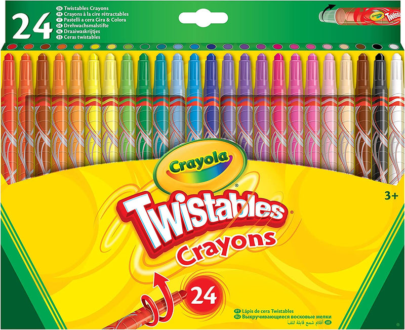 Crayola Twistables Colouring Crayons - Assorted Colours (Pack of 24)