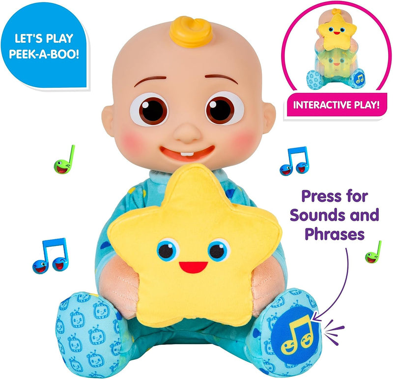 Cocomelon Peek-A-Boo JJ 10” With Sound and Phrases