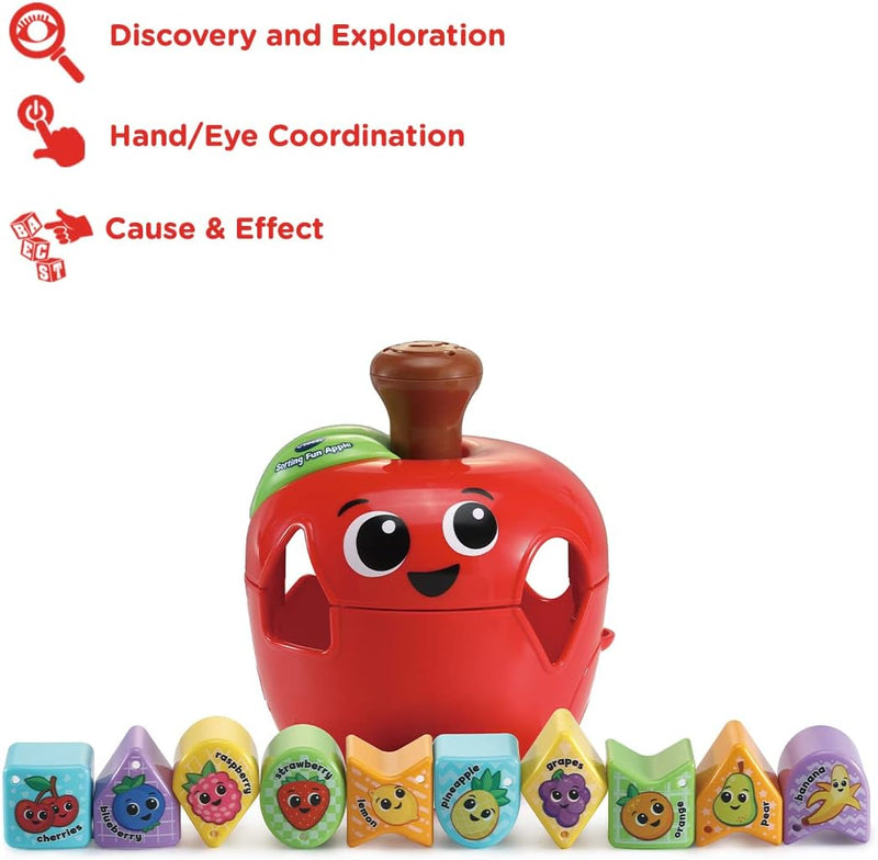 Vtech Sorting Fun Apple Shape Sorter Educational Learning Toy