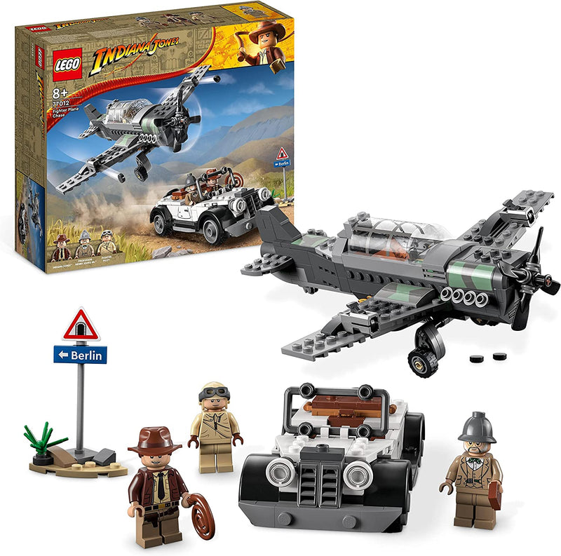 Lego 77012 Indiana Jones Fighter Plane Chase Set with Buildable Airplane Model 