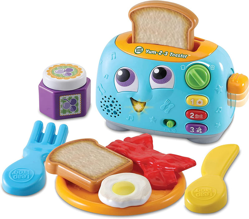 Leapfrog Yum-2-3 Toaster Learning Toy with Sounds and Colours for Sensory Play