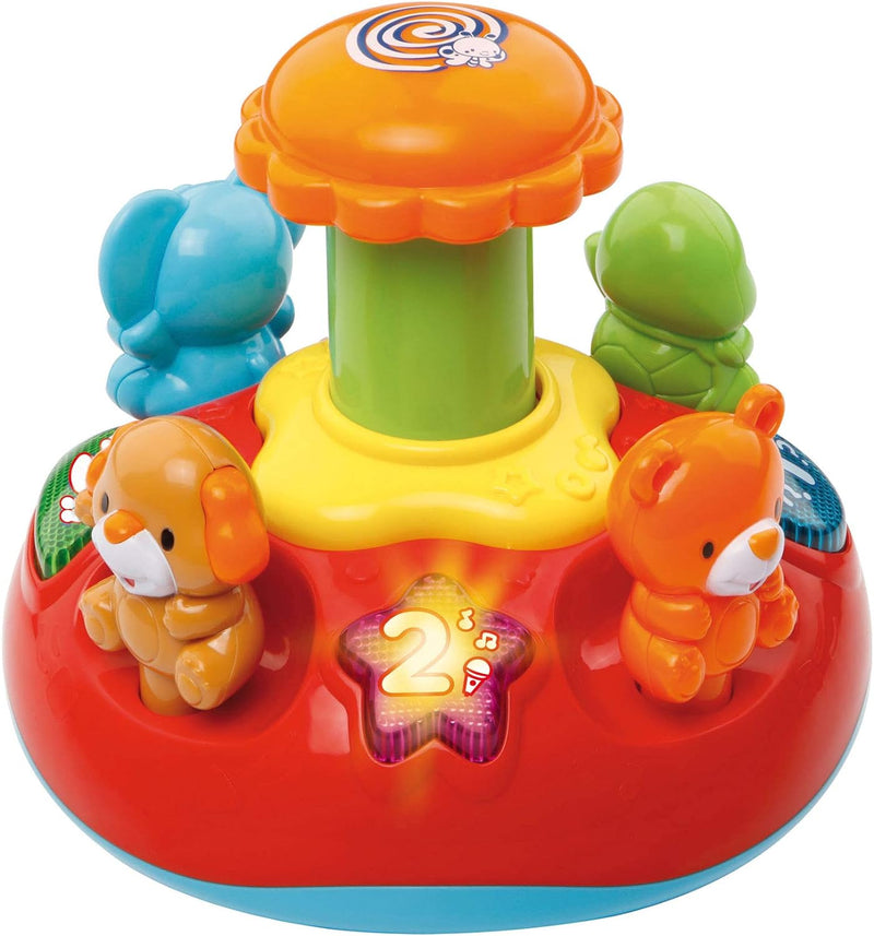 Vtech Push & Play Spinning Top Music, Lights, Animals, Shapes and Colours 