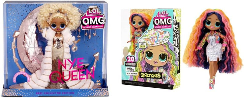 L.O.L. Surprise! Holiday OMG Collector Doll-Nye Queen-With Gold Fashions