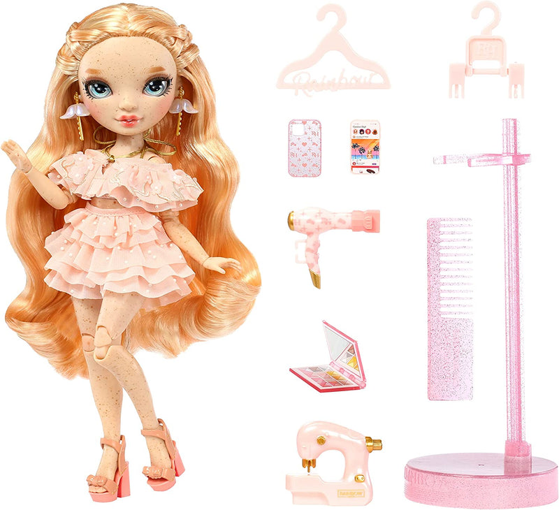 Rainbow High Fashion Doll – VICTORIA WHITMAN - Light Pink Doll with Freckels 