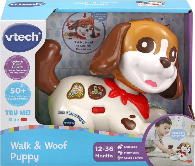 Vtech Baby Walk & Woof Puppy Pull-Along Baby Toy Dog 