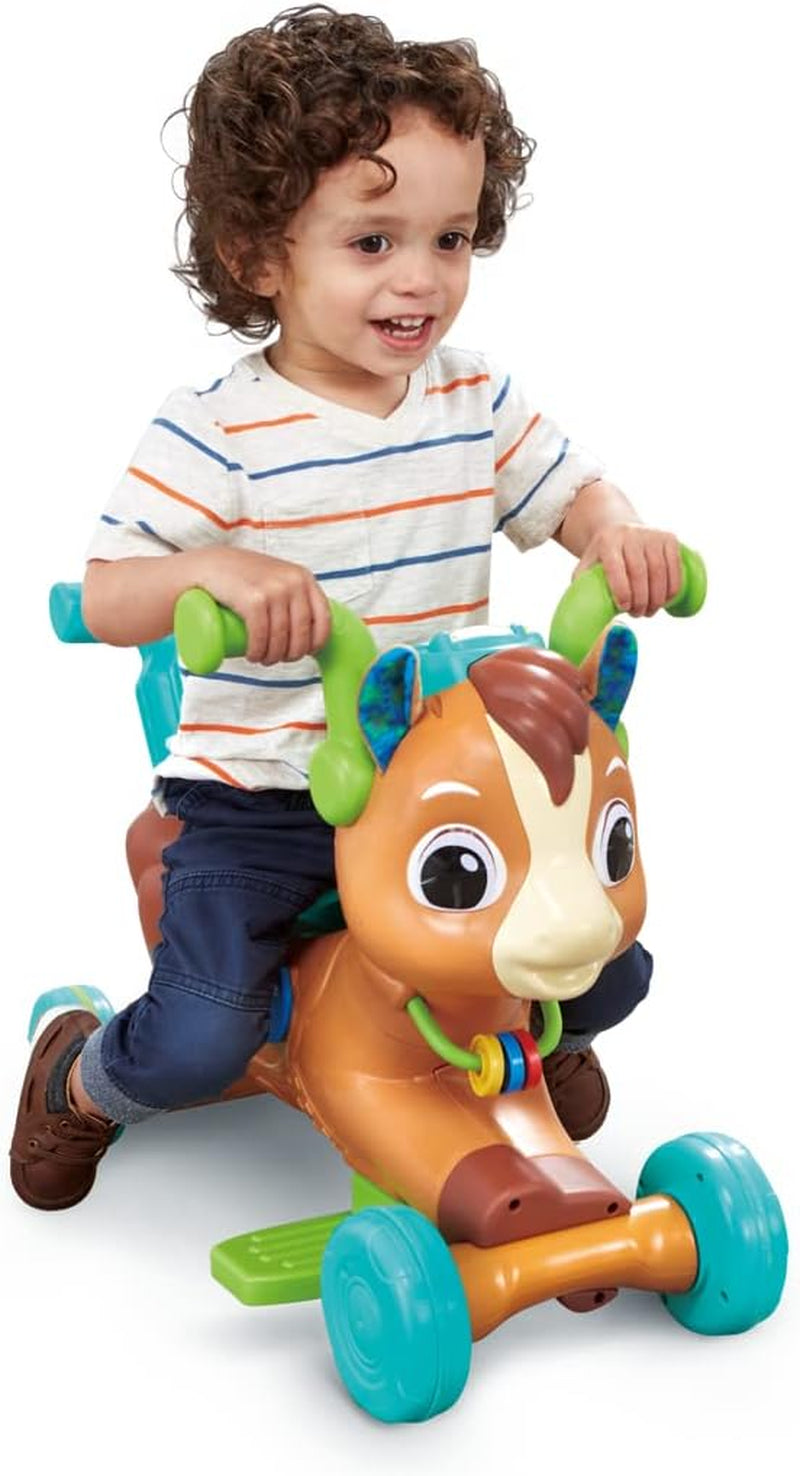 Vtech 3-In-1 Bounce & Go Pony Interactive & Educational Ride on Toy 