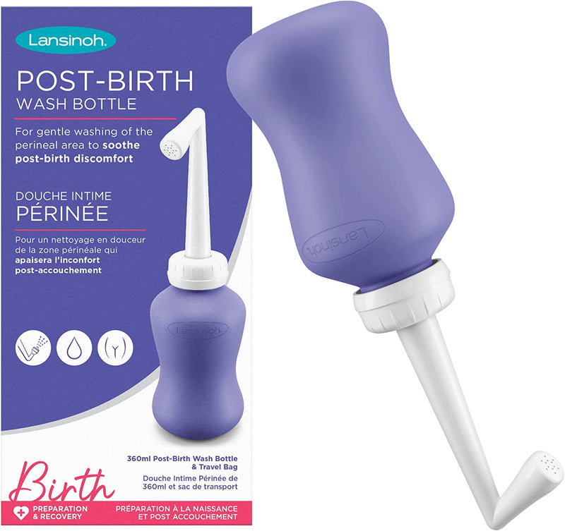 Post-Birth Perineal Wash Bottle - 360Ml Angled Spout Upside down Squeeze Bottle 