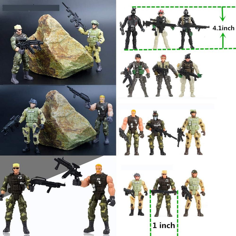 Special Forces Army Men Combat SWAT Soldier Action Figures 