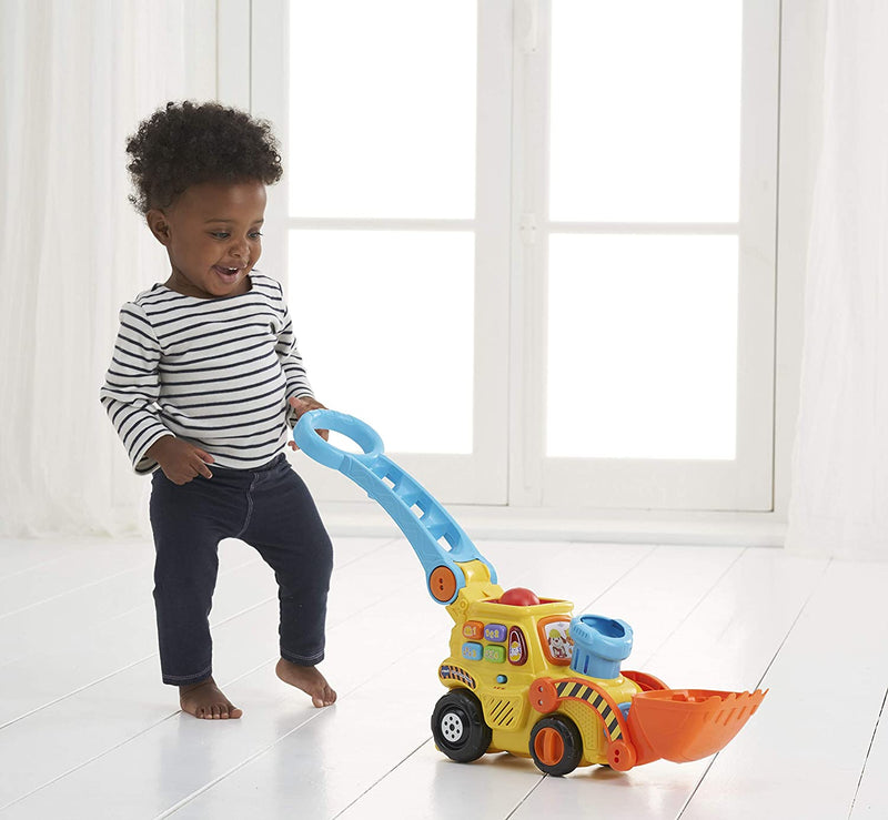 Vtech POP and Drop Digger Educational Push along Digger for Toddler