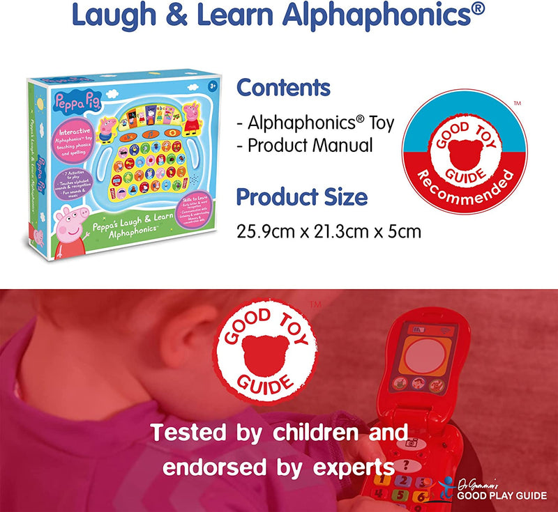 Peppa Pig Laugh and Learn Alphabet Phonics Interactive Toy 