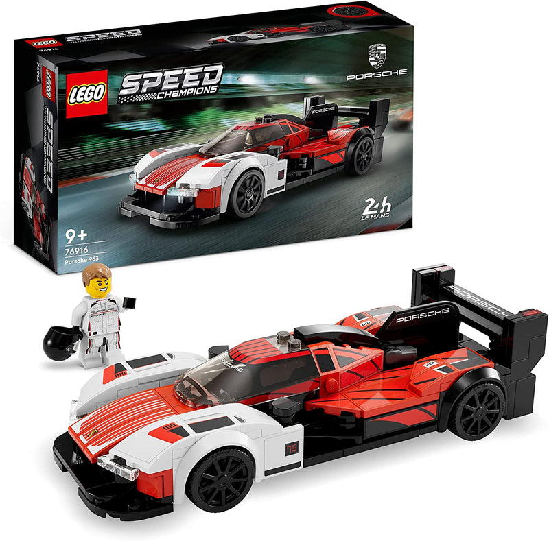 Lego 76916 Speed Champions Porsche 963, Model Car Building Kit