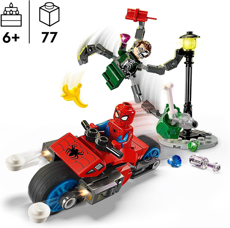 Lego Marvel 76275 Motorcycle Chase: Spider-Man Vs. Doc Ock