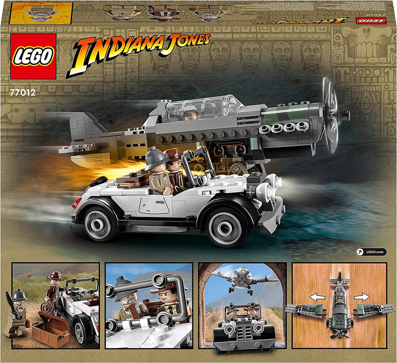 Lego 77012 Indiana Jones Fighter Plane Chase Set with Buildable Airplane Model 