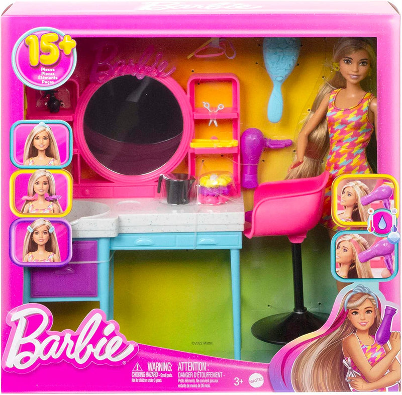 Barbie Doll and Hair Salon Playset