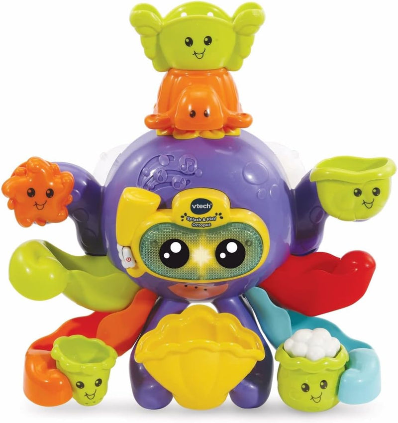 Vtech Splash & Play Octopus Interactive Bath Time Activity Toy with Sounds and Phrases