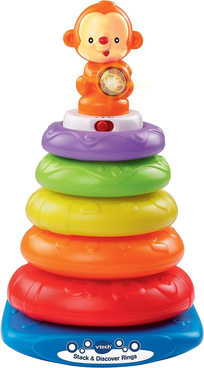 Vtech Stack and Discover Rings Colourful Textured Rings for Sensory Play