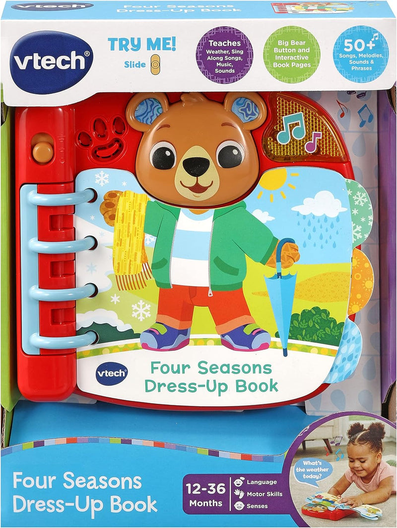 Vtech Baby Four Seasons Dress-Up Book Interactive Baby Book with Songs