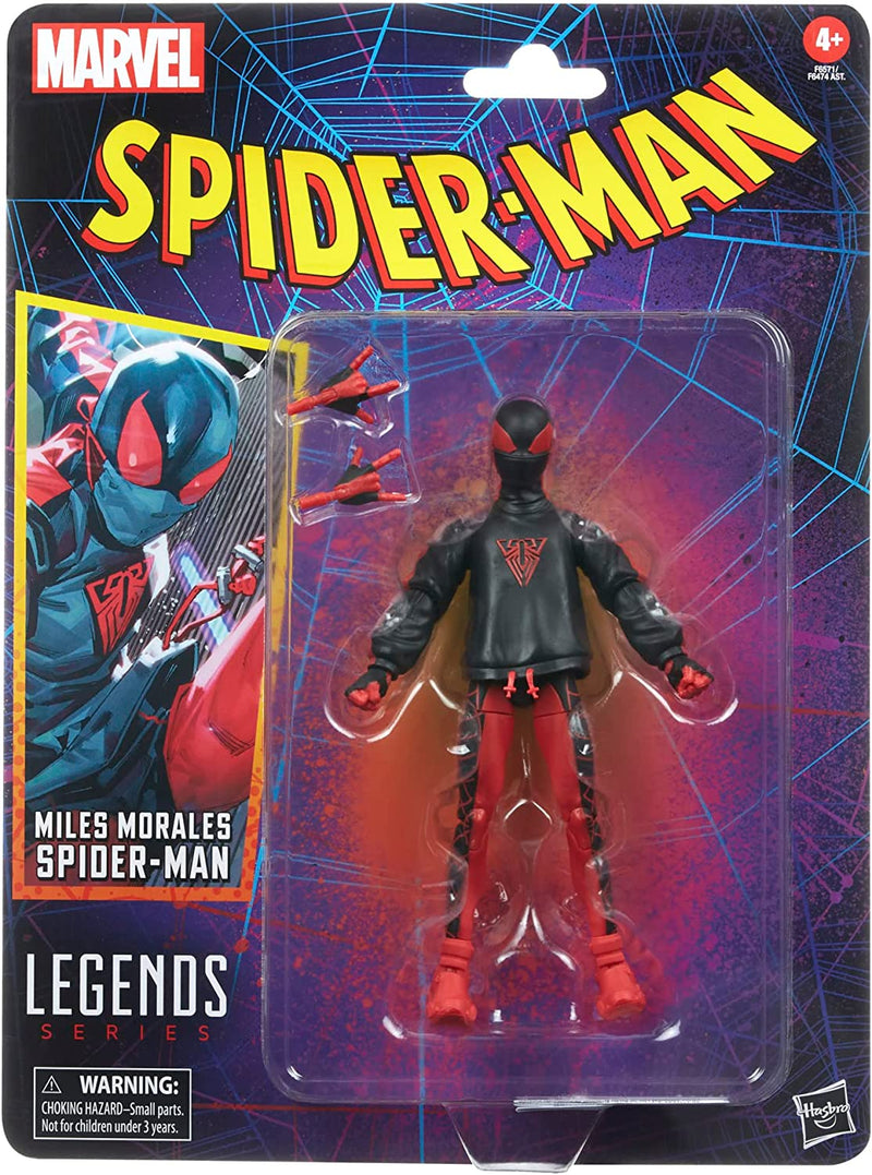 Hasbro  Legends Series Miles Morales Spider-Man 6 Inch Action Figures
