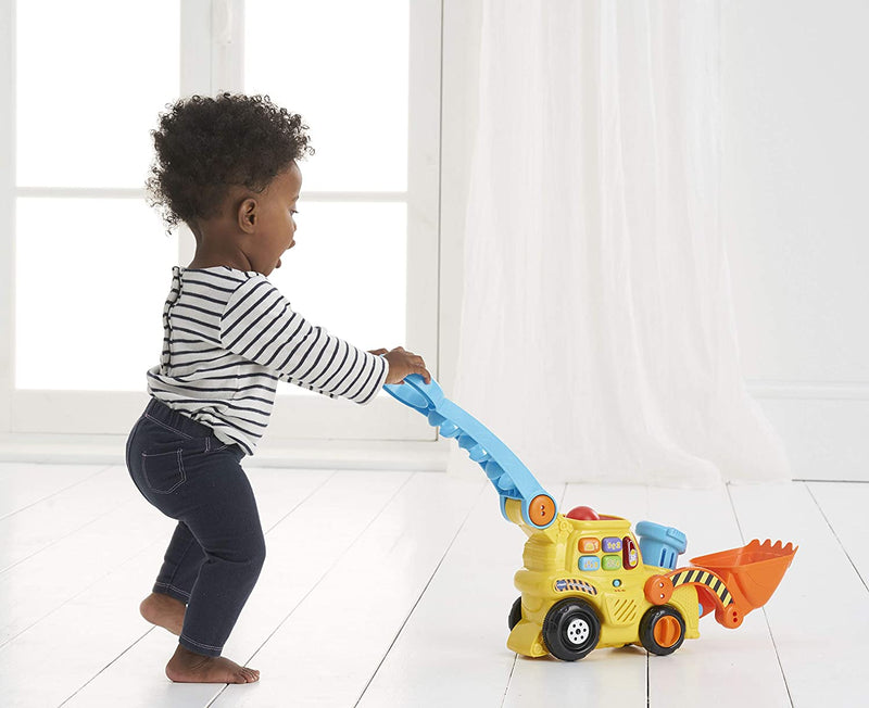 Vtech POP and Drop Digger Educational Push along Digger for Toddler