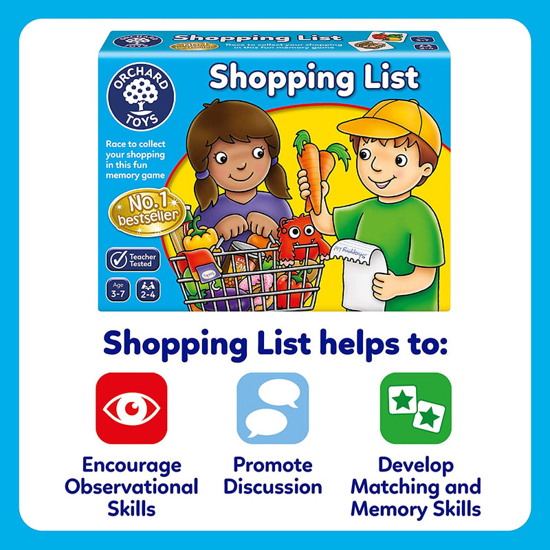 Shopping List Game Educational Matching & Memory Game