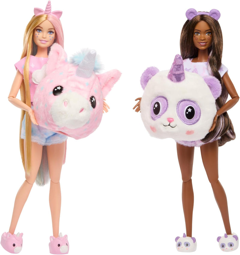 Barbie Cutie Reveal Slumber Party Gift Set 2 Dolls with Surprises