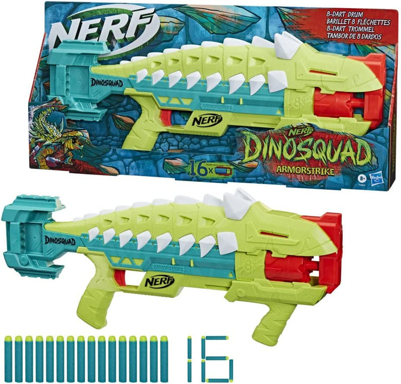 Nerf Dinosquad Armorstrike Dart Blaster 8-Dart Rotating Drum