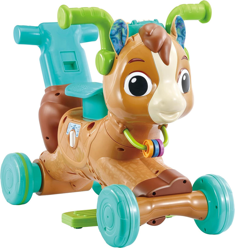 Vtech 3-In-1 Bounce & Go Pony Interactive & Educational Ride on Toy 