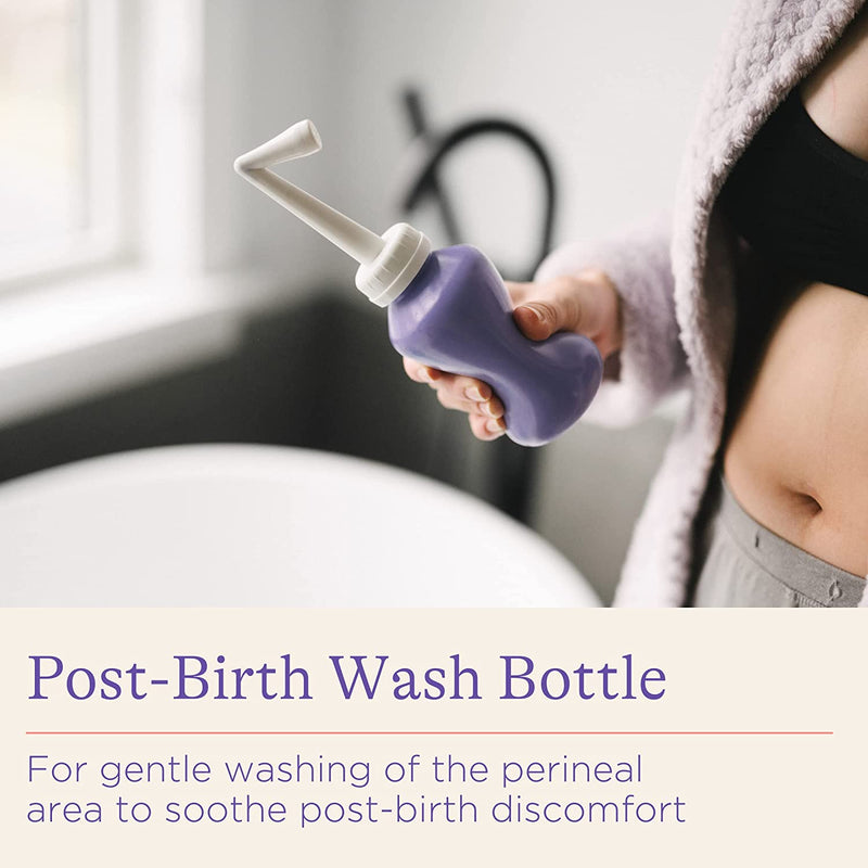 Post-Birth Perineal Wash Bottle - 360Ml Angled Spout Upside down Squeeze Bottle 