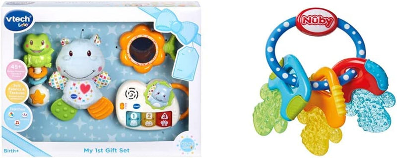 Vtech My First Gift Set New Baby Gifts Including Hippo Animal Plush, Baby Teether